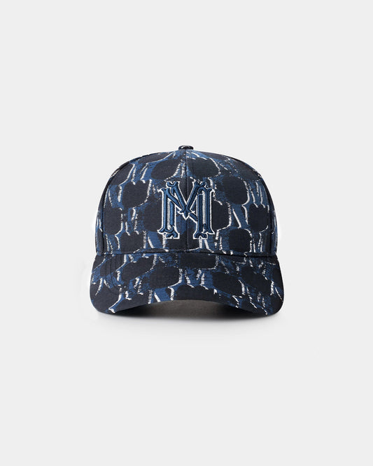 Jacquard monogram blazon hat