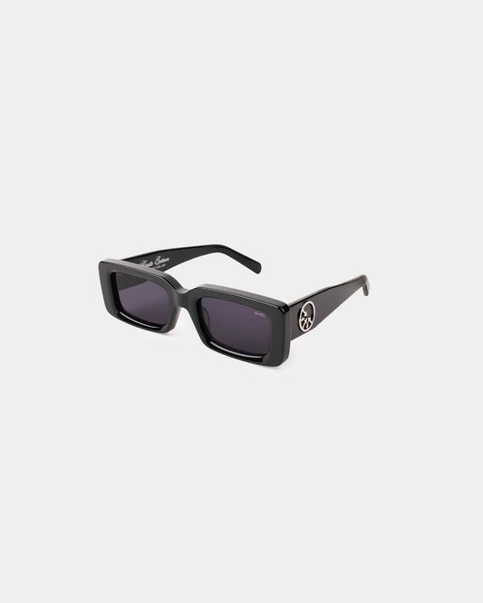 "MOB" Silver Circle Black sunglasses