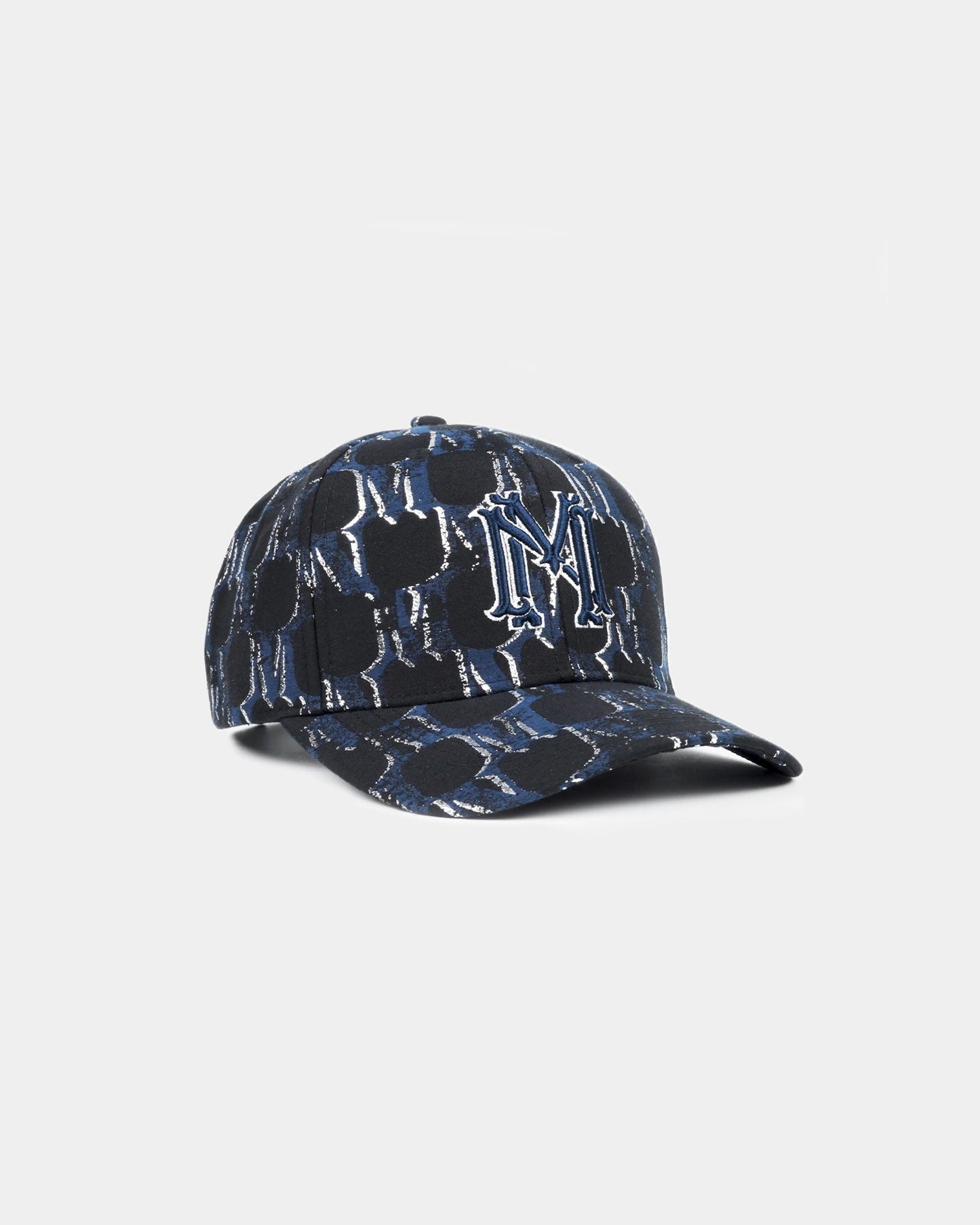Jacquard monogram blazon hat