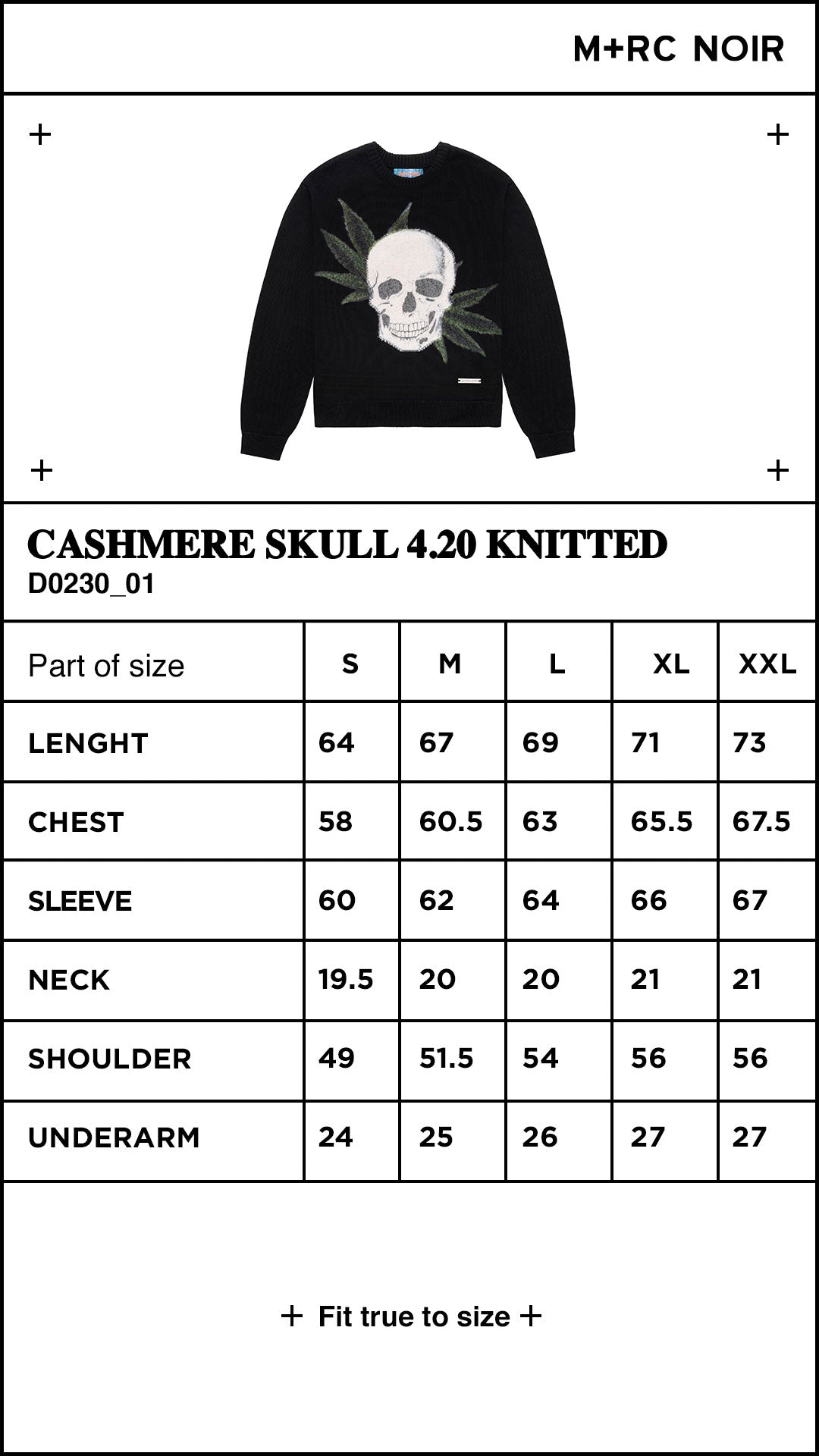 Cashmere Skull 4.20 Black Knitted