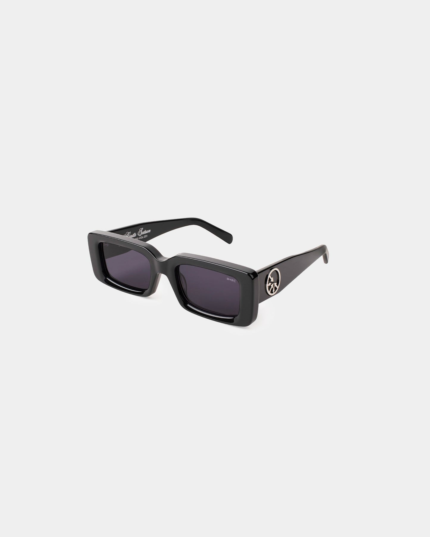 "MOB" Silver Circle Black sunglasses