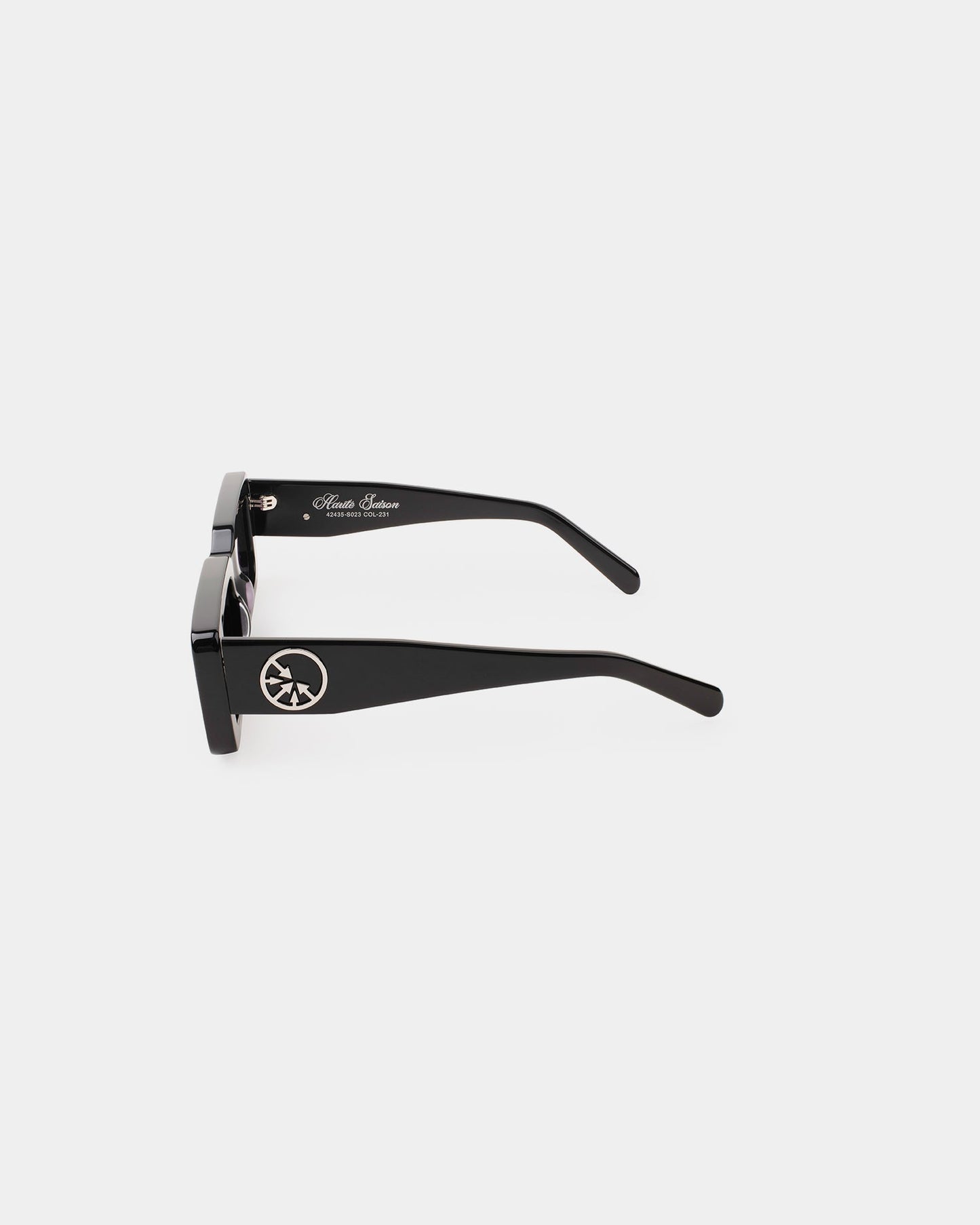 "MOB" Silver Circle Black sunglasses
