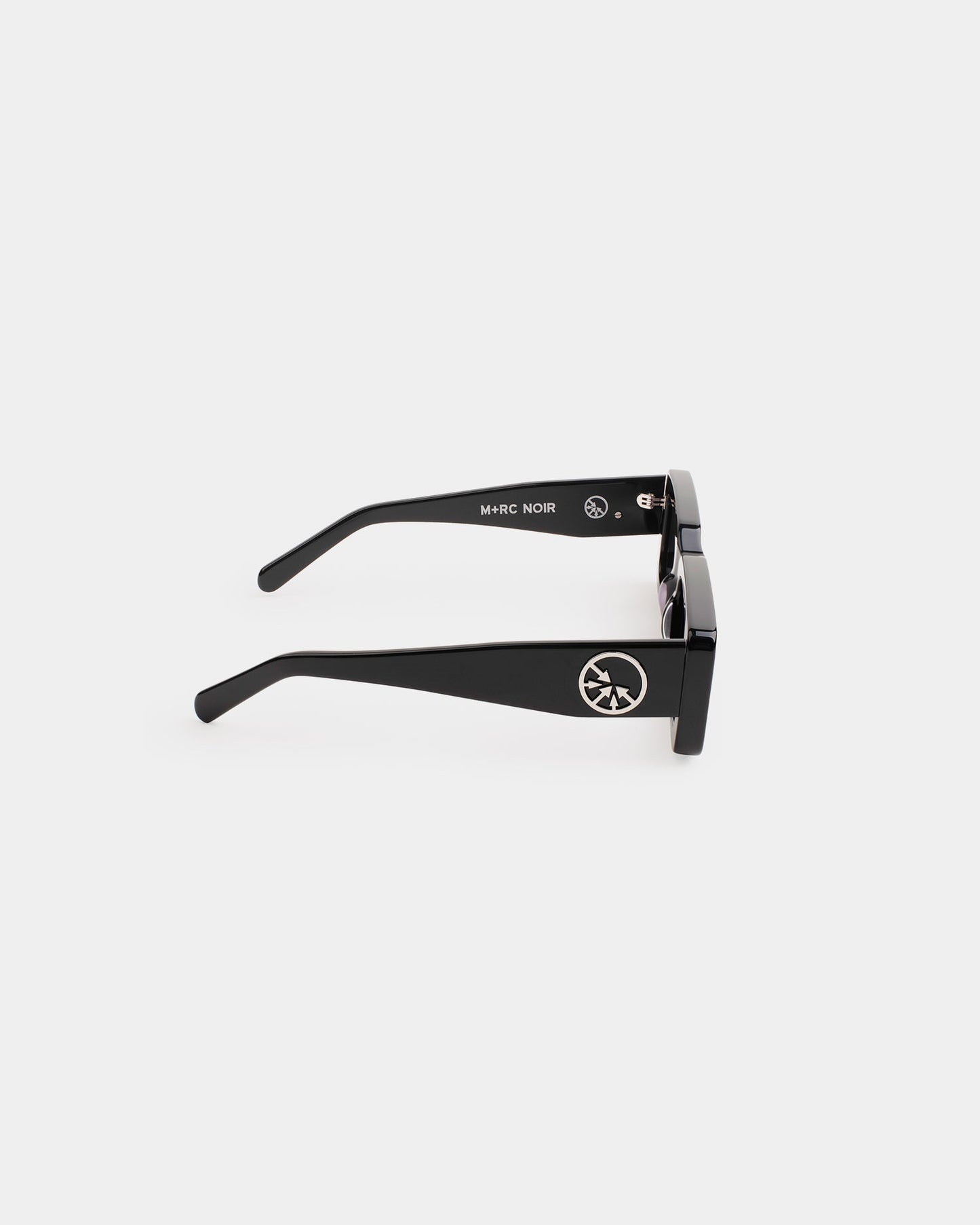 "MOB" Silver Circle Black sunglasses