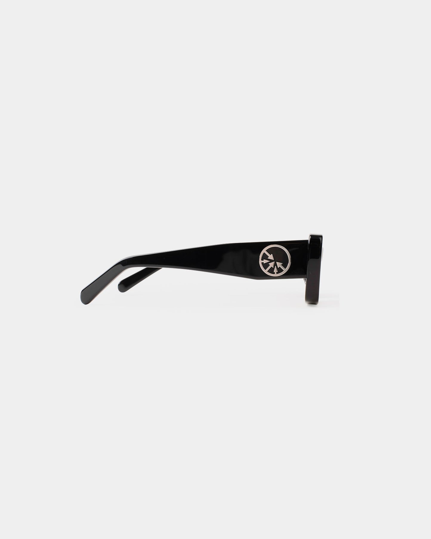 "MOB" Silver Circle Black sunglasses