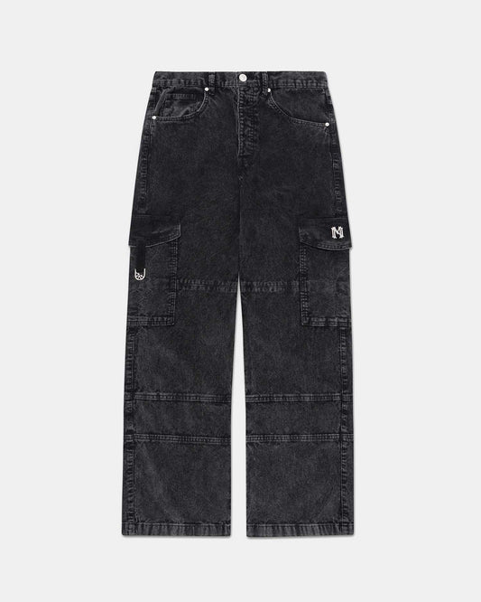 Styx Corduroy Black Cargo Pant
