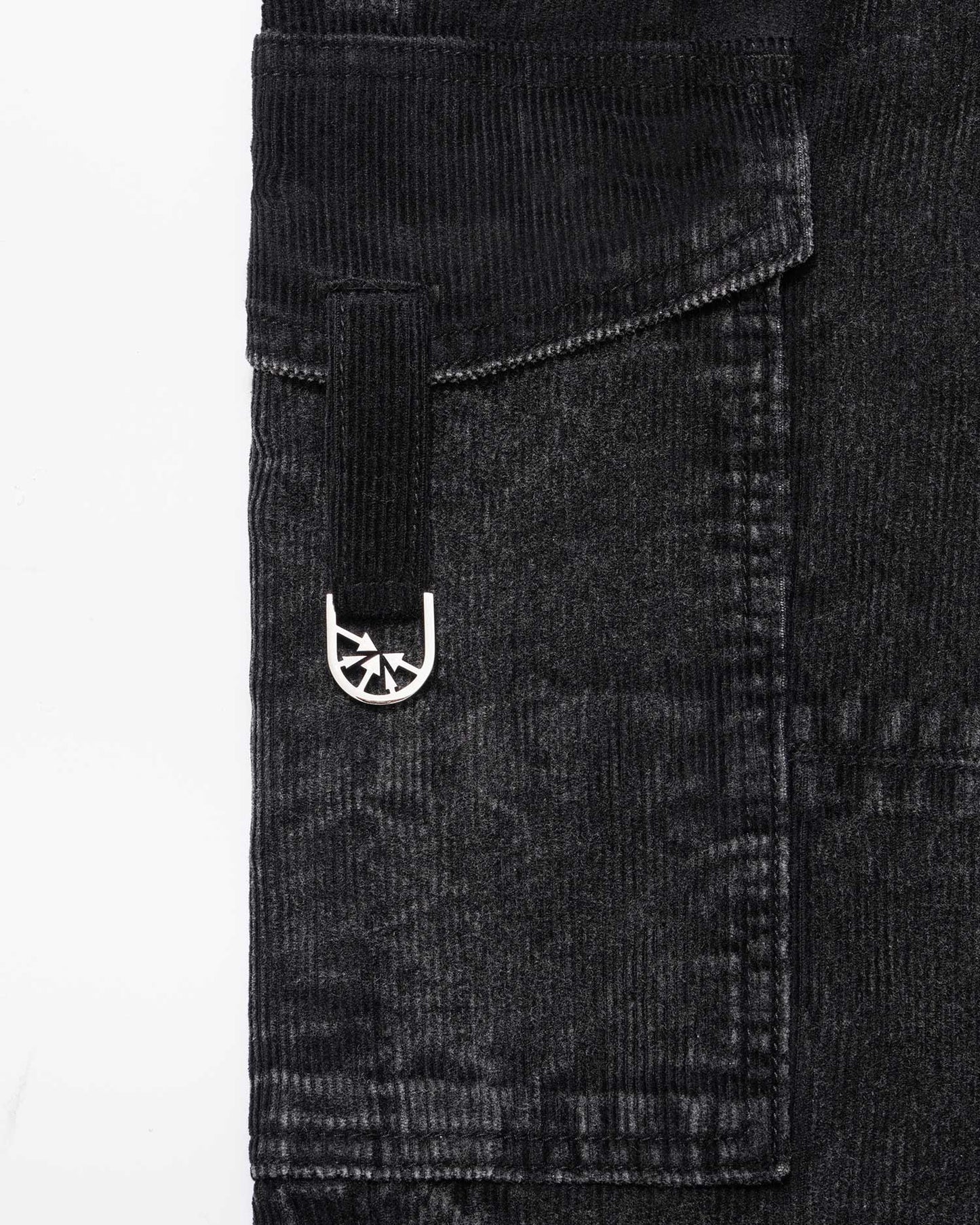 Styx Corduroy Black Cargo Pant