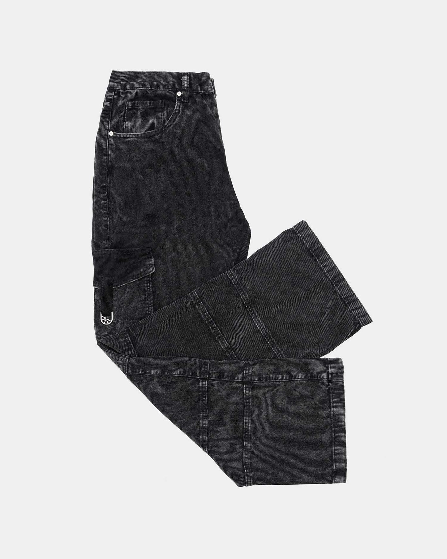 Styx Corduroy Black Cargo Pant